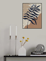 Palm Leaf Mosaic Design Poster och Canvastavla