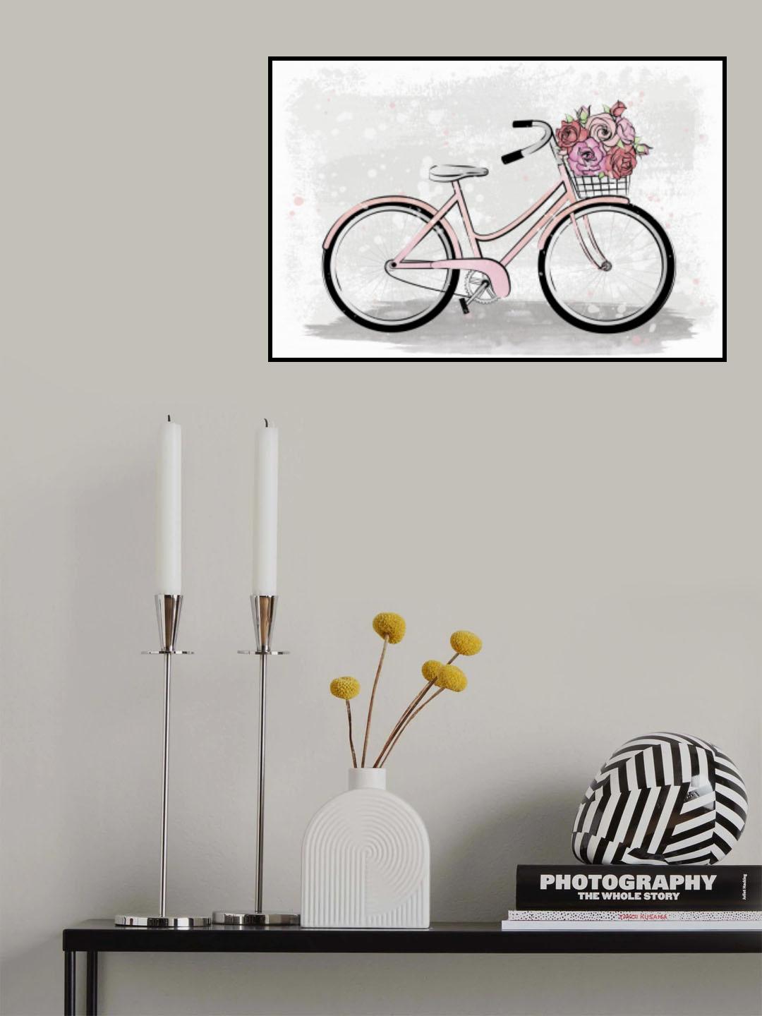 Grey Bike Poster och Canvastavla