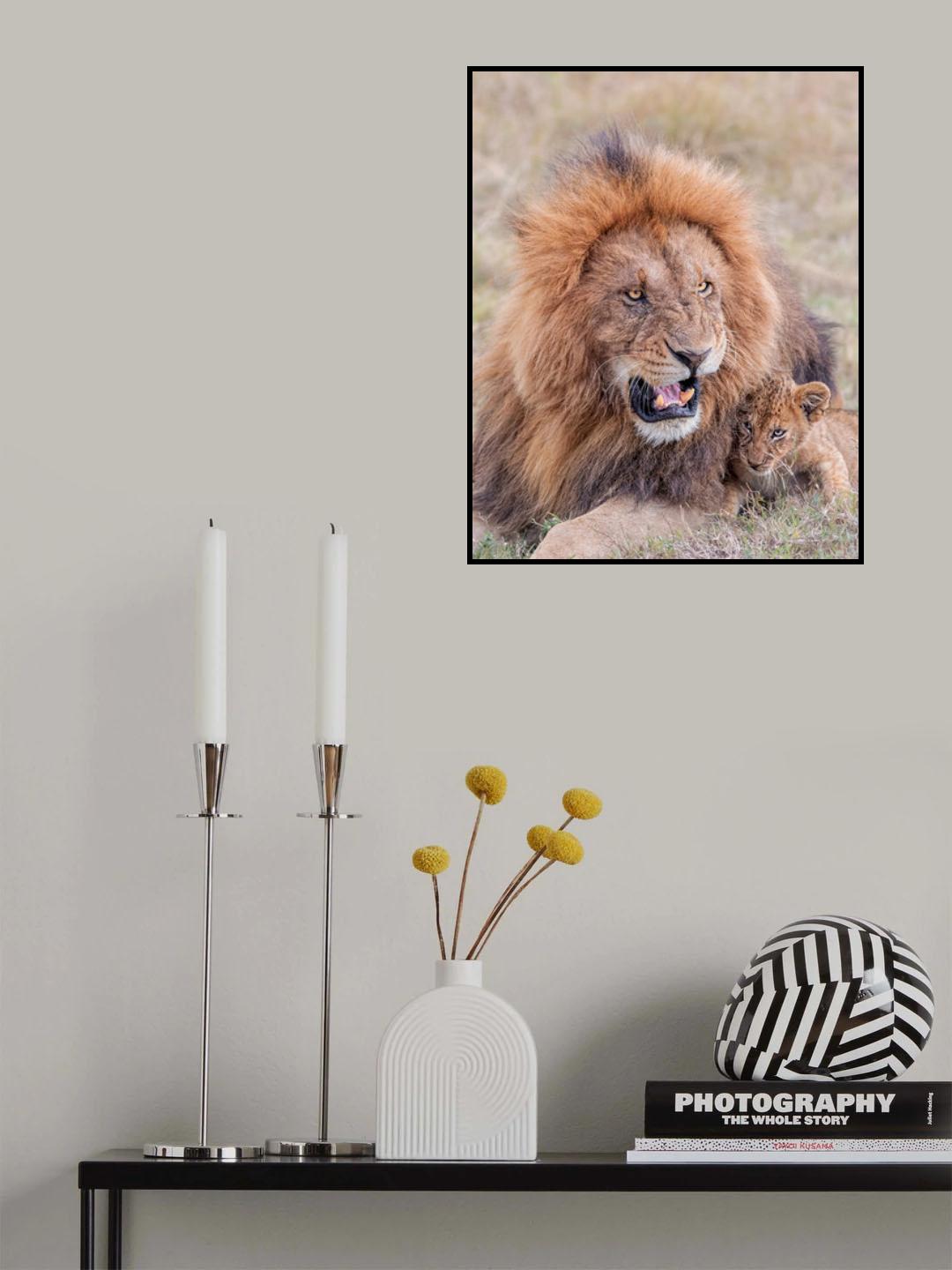 Dad and Cub Poster och Canvastavla