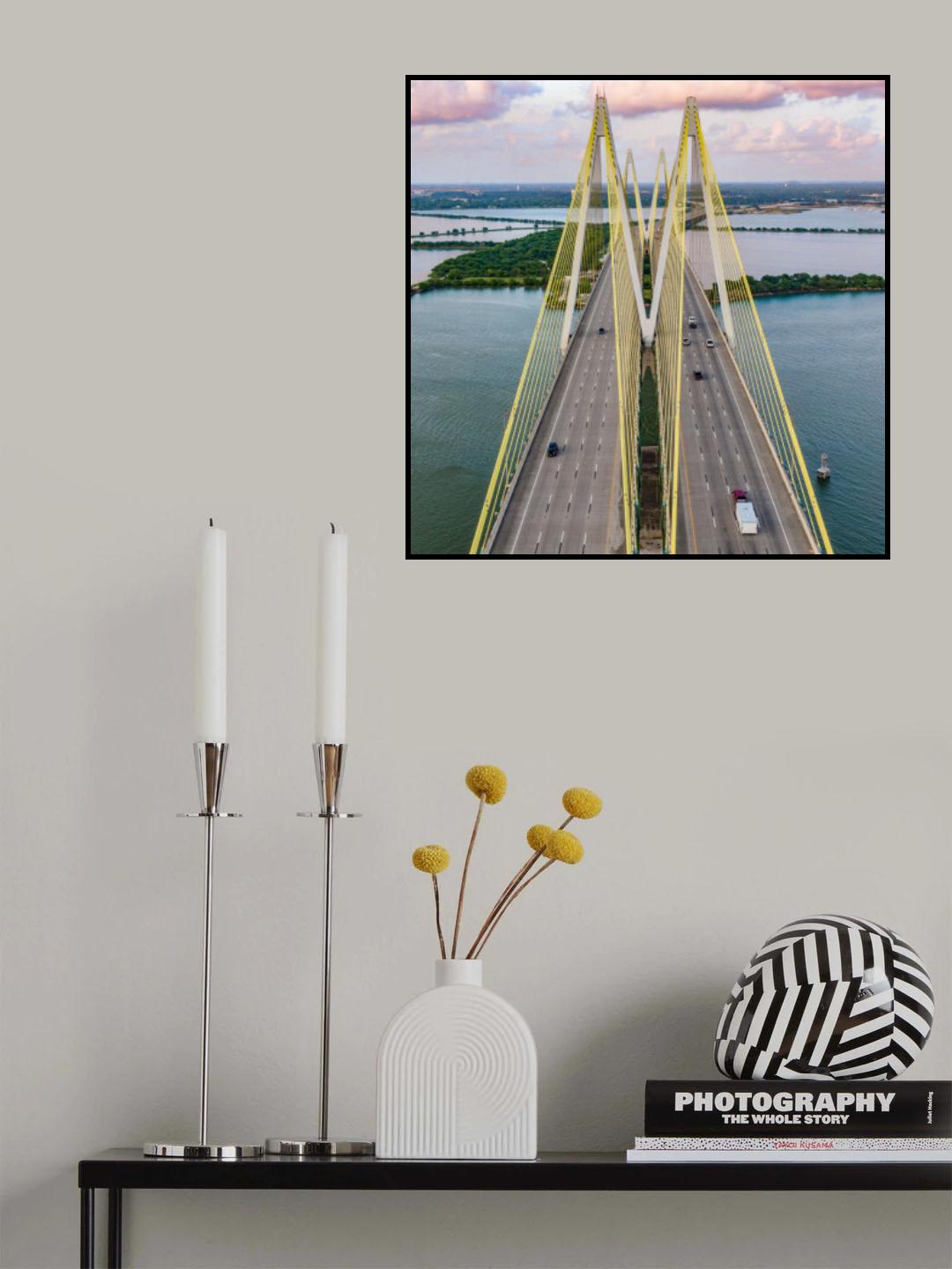 Yellow Bridge Poster och Canvastavla