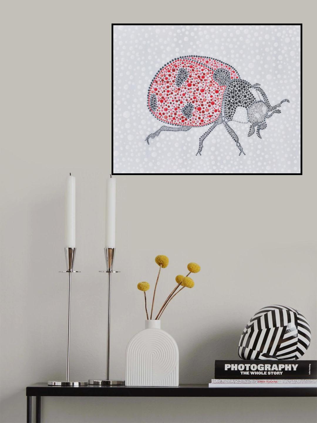 Ladybug Love Poster och Canvastavla