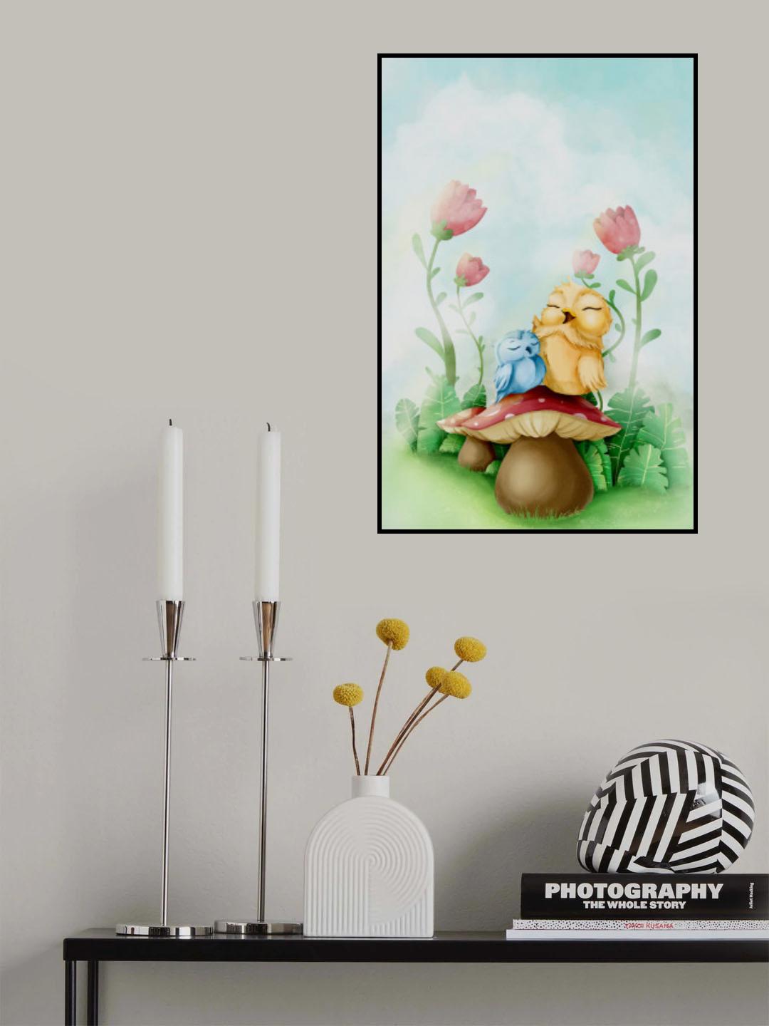Cute Owls Poster och Canvastavla