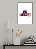 Oh Merde Poster och Canvastavla