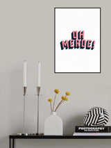 Oh Merde Poster och Canvastavla