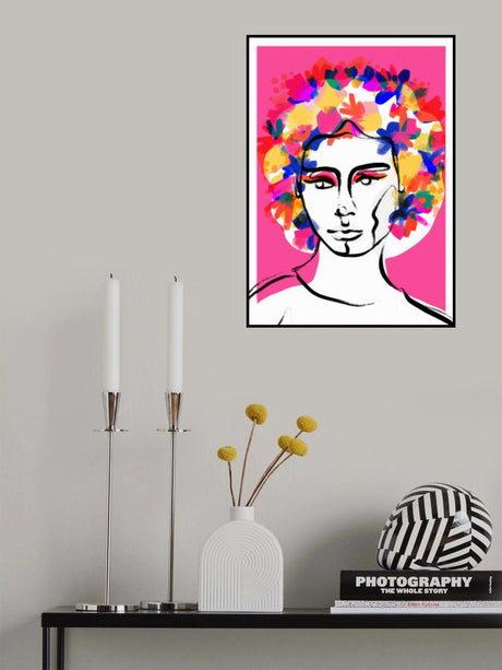 Flower Hair Poster och Canvastavla
