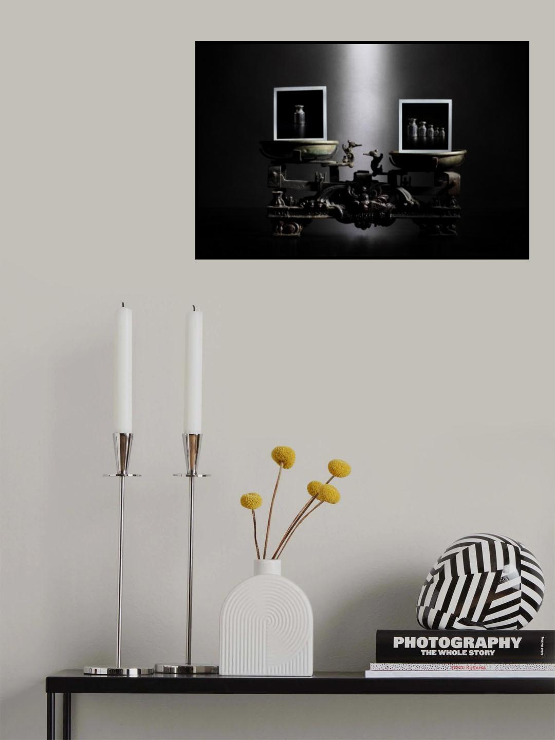 The weight of a photo Poster och Canvastavla