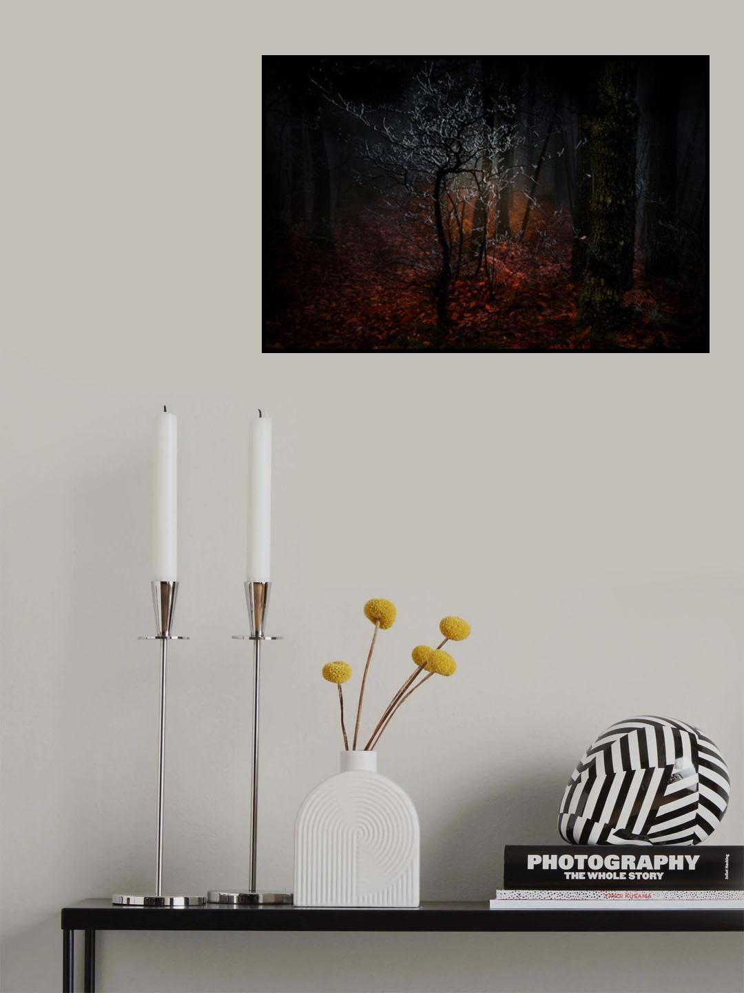 The grove at the first cold Poster och Canvastavla