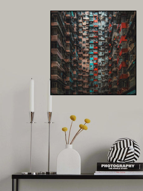Apartments in Hong Kong Poster och Canvastavla