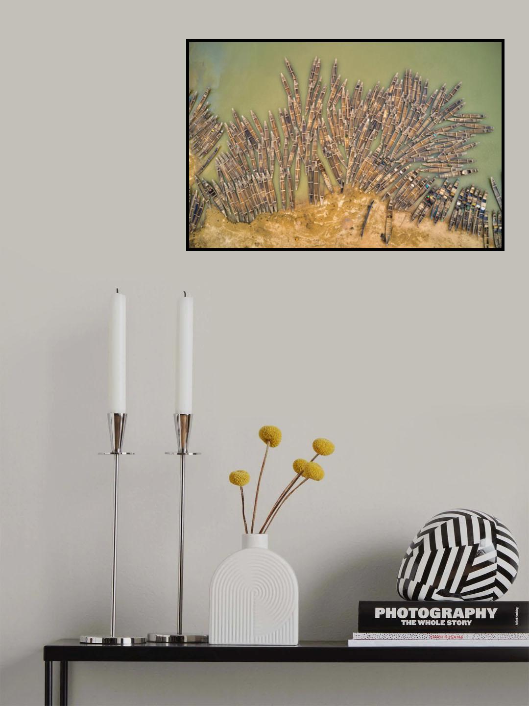 Patterns of wooden boats Poster och Canvastavla