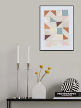 Pastel Geometrics Poster och Canvastavla