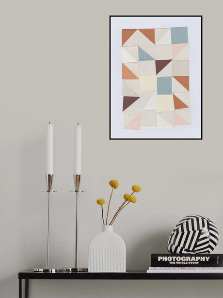 Pastel Geometrics Poster och Canvastavla