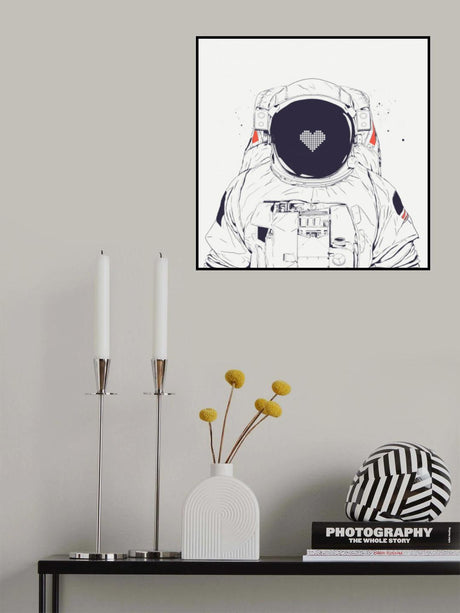 Astronaut love Poster och Canvastavla