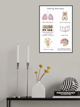 Children's calming meditation emotions print 2 Poster och Canvastavla