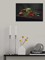 Still life with Savoy cabbage Poster och Canvastavla