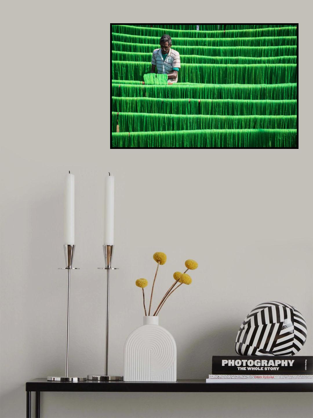 Drying Jute Poster och Canvastavla