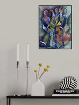 Full Jazz Playing Poster och Canvastavla