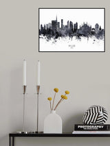 Milan Italy Skyline Poster och Canvastavla