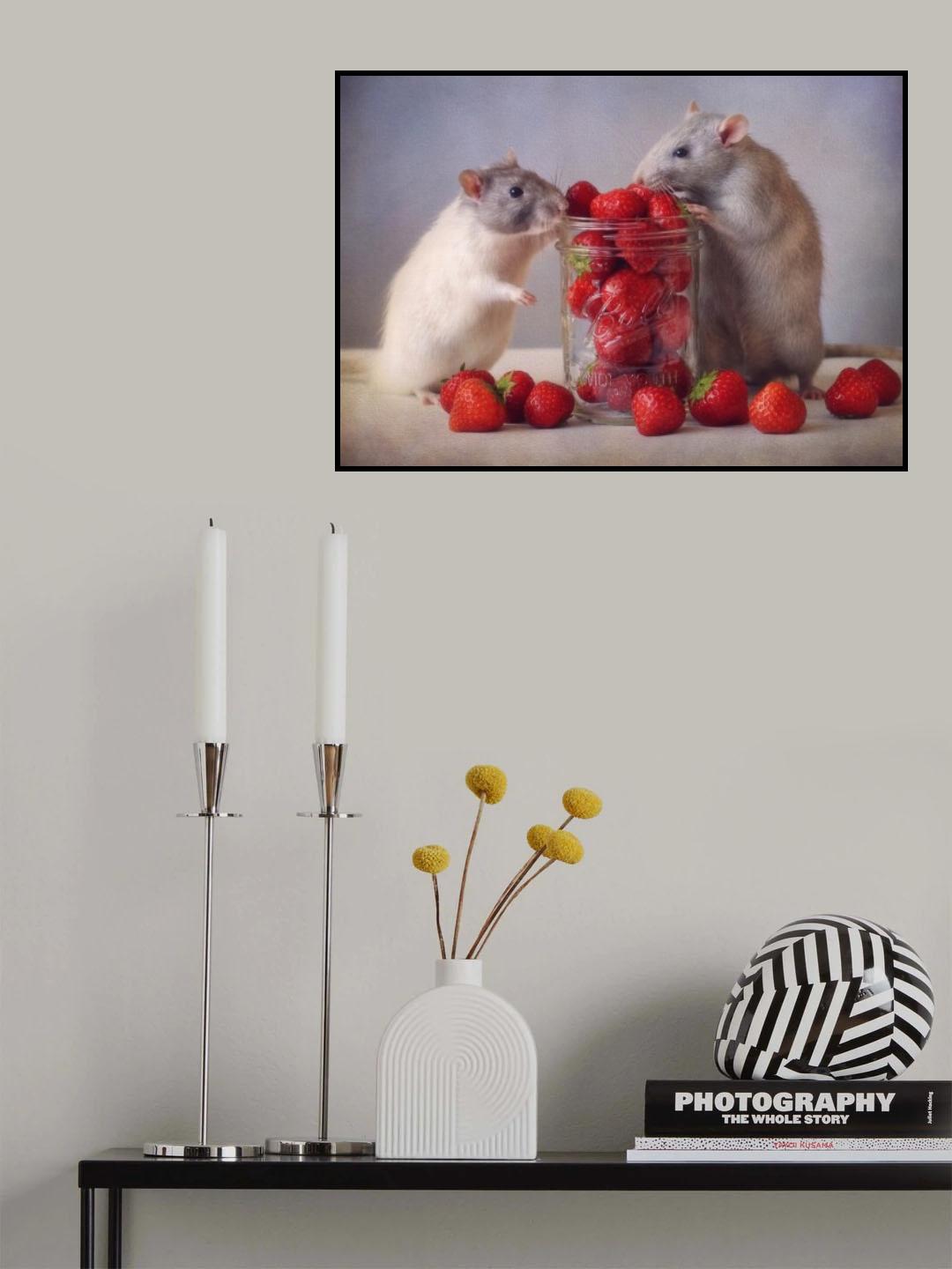 Strawberries Poster och Canvastavla