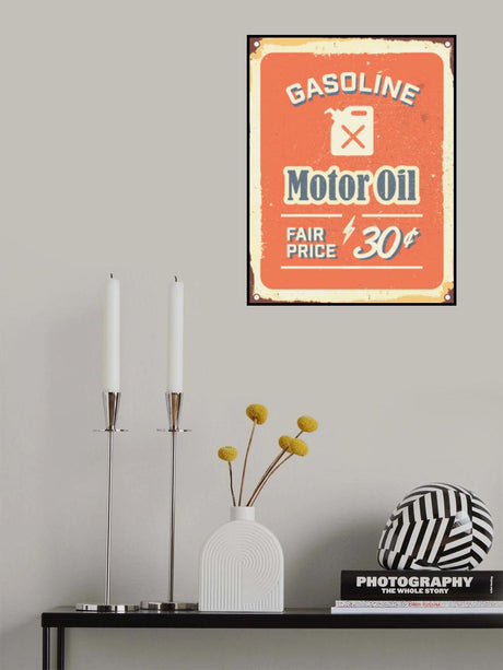 Motor Oil Poster och Canvastavla