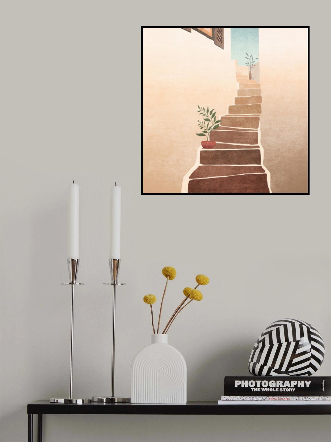 Morocco Stairs Poster och Canvastavla