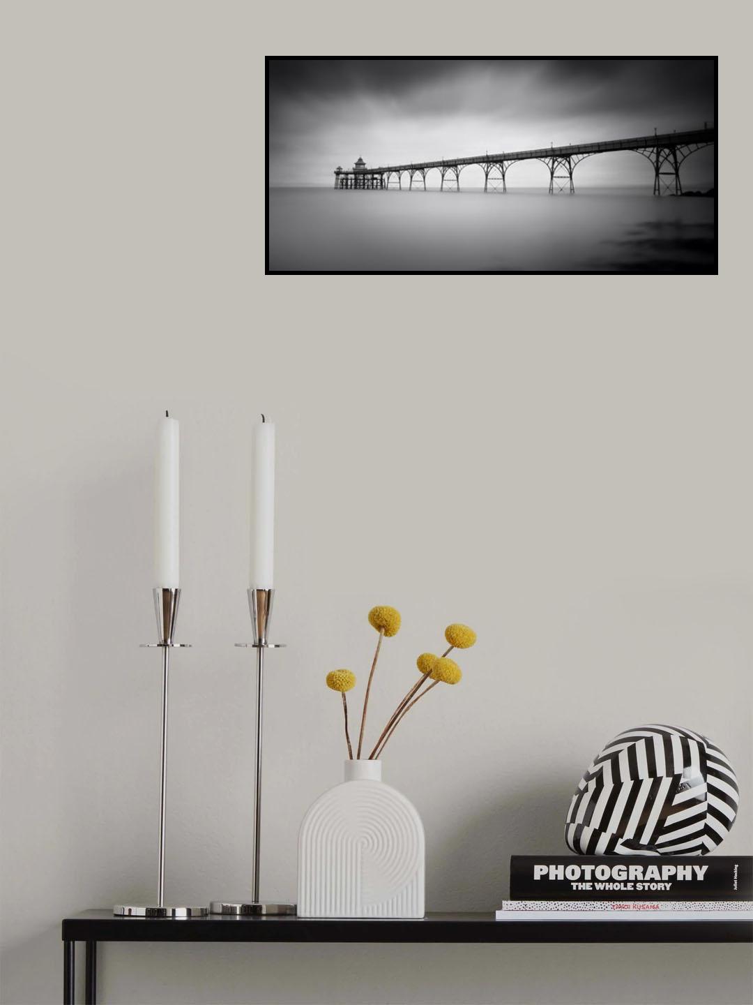 Clevedon Pier Poster och Canvastavla