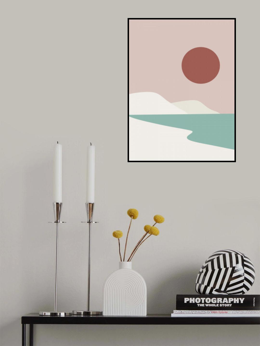Minimal Beach Poster och Canvastavla