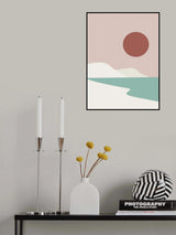 Minimal Beach Poster och Canvastavla