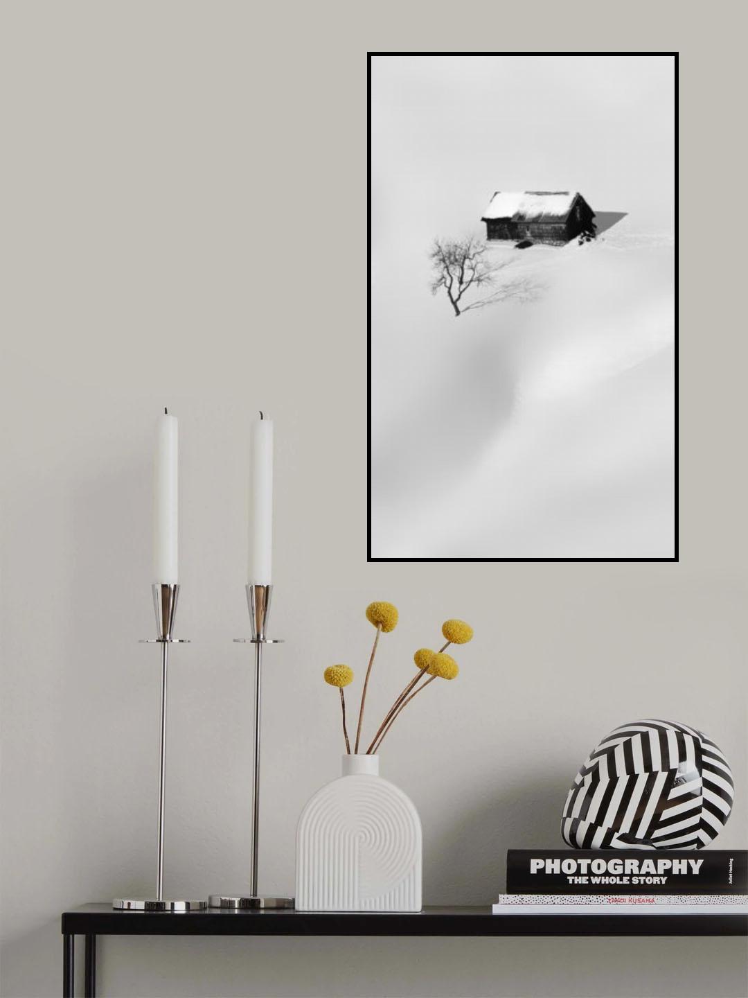 Winter in Romania Poster och Canvastavla