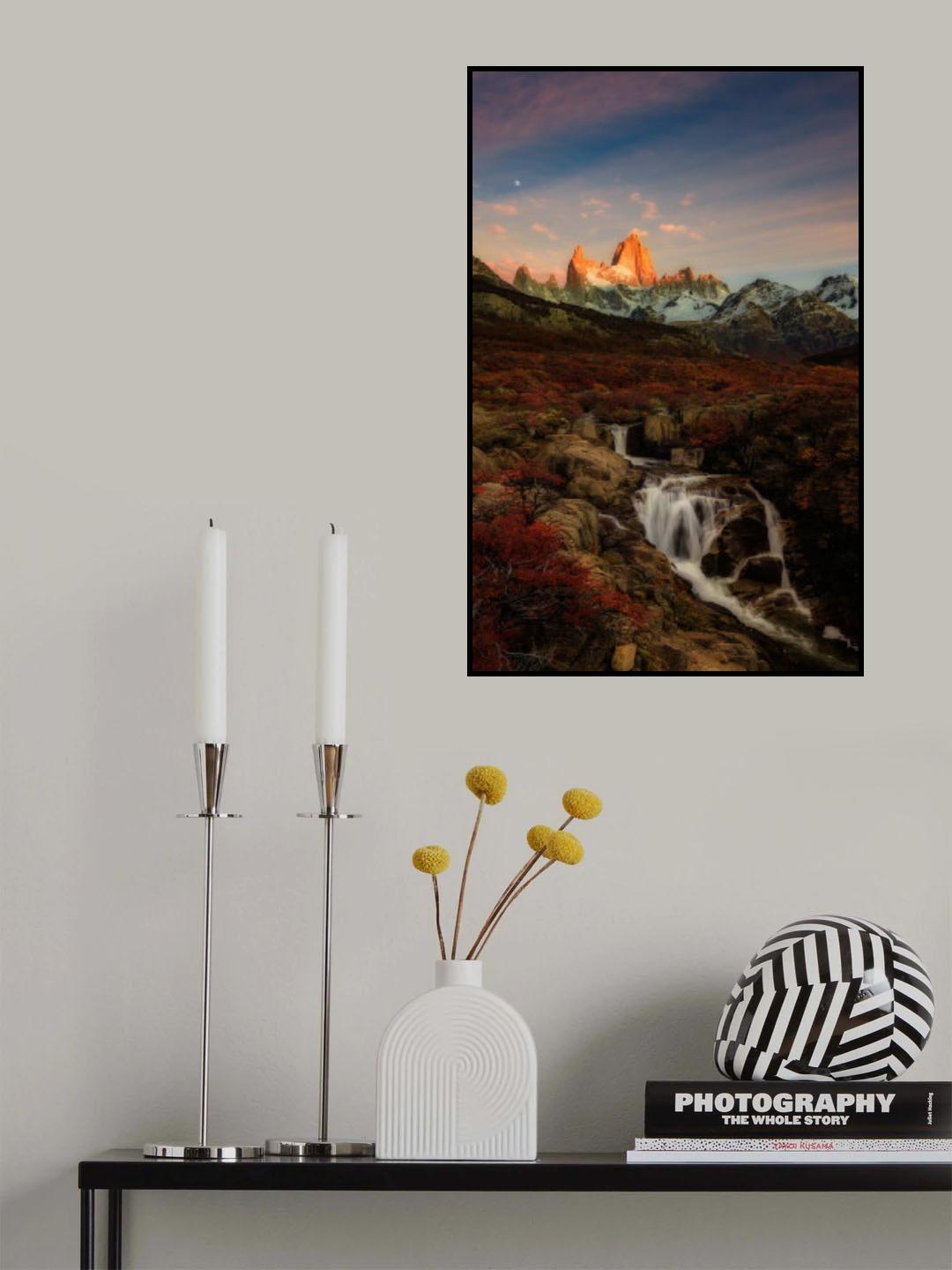 Fitz Roy In Autumn Poster och Canvastavla