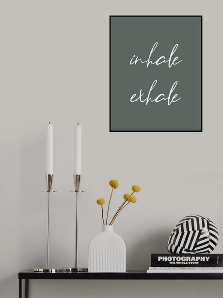 Inhale Exhale No2 Poster och Canvastavla