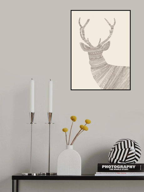 Stag Beige Poster och Canvastavla