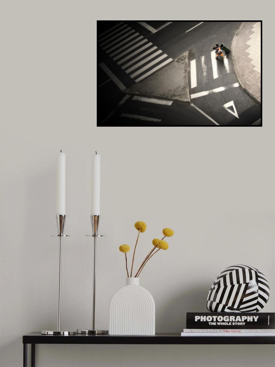 Triangles and stripes Poster och Canvastavla