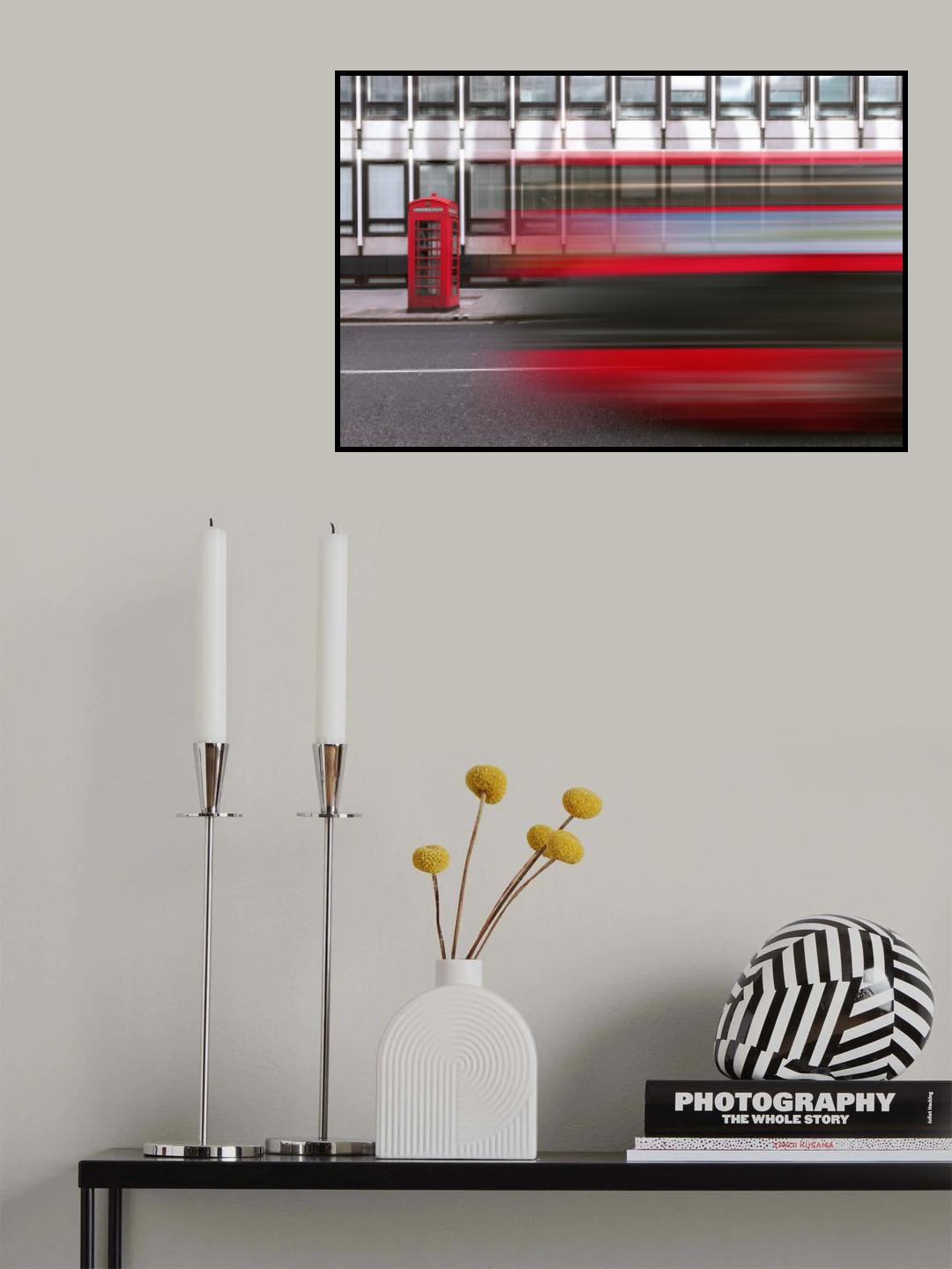 City of Red Poster och Canvastavla