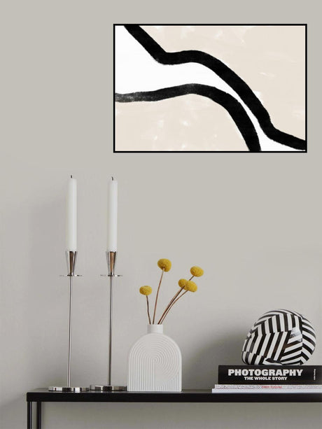 Abstracto Bordered Poster och Canvastavla