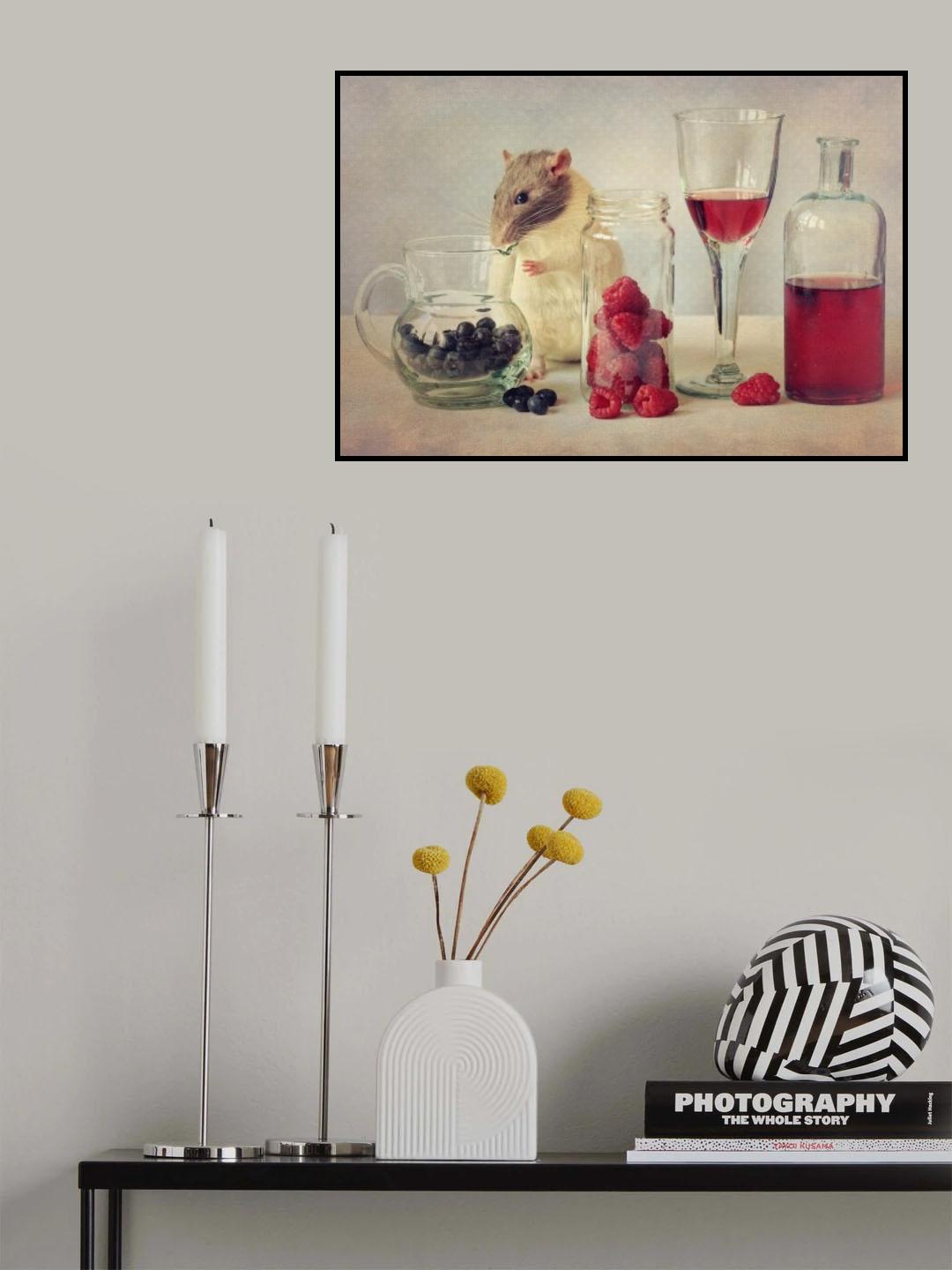 Snoozy loves to eat Poster och Canvastavla