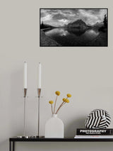 Bow Lake Under Clouds Poster och Canvastavla