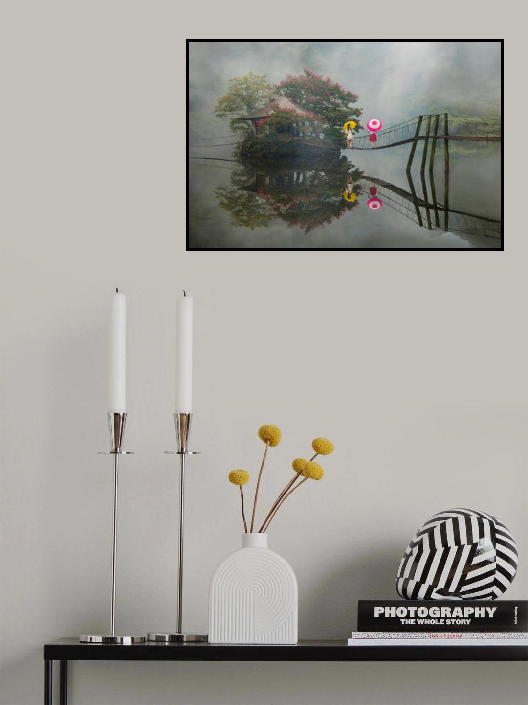 Walk along Lake Poster och Canvastavla