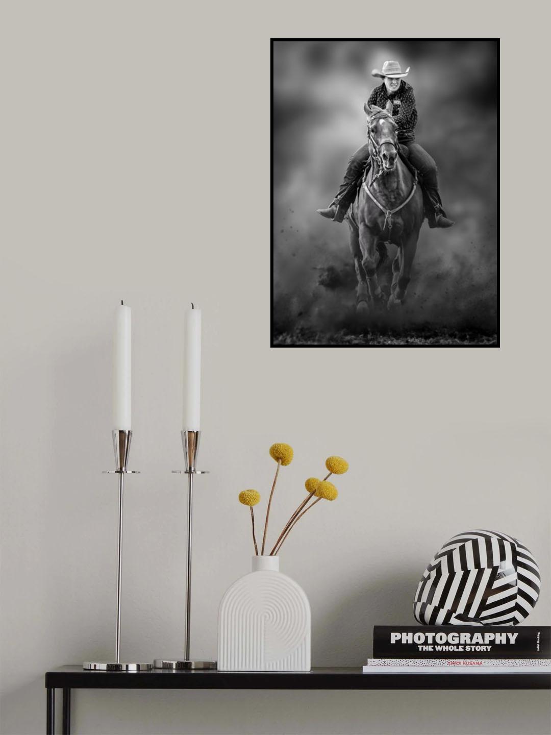 Cowgirl Poster och Canvastavla