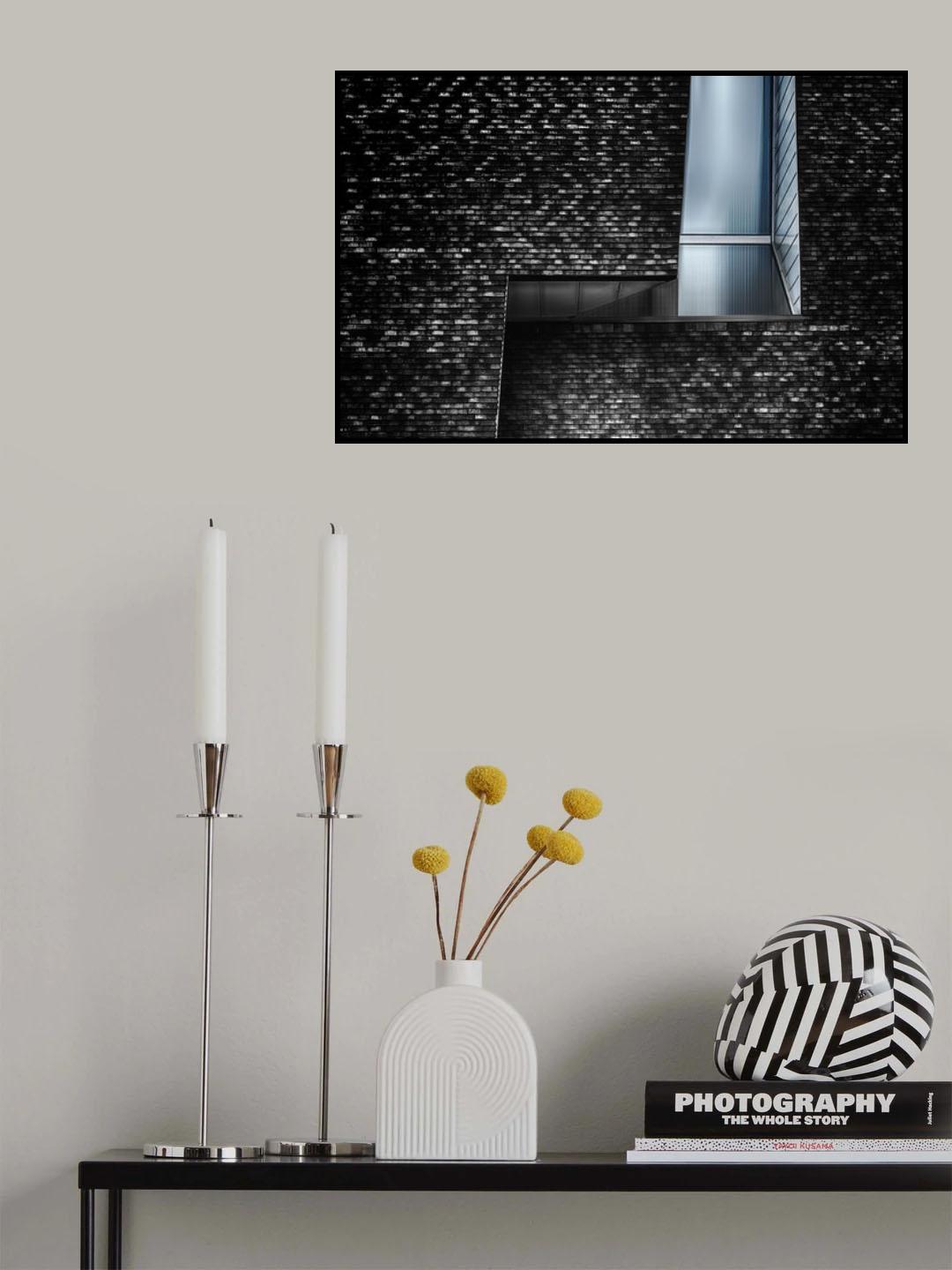 Window embellishment between stones Poster och Canvastavla