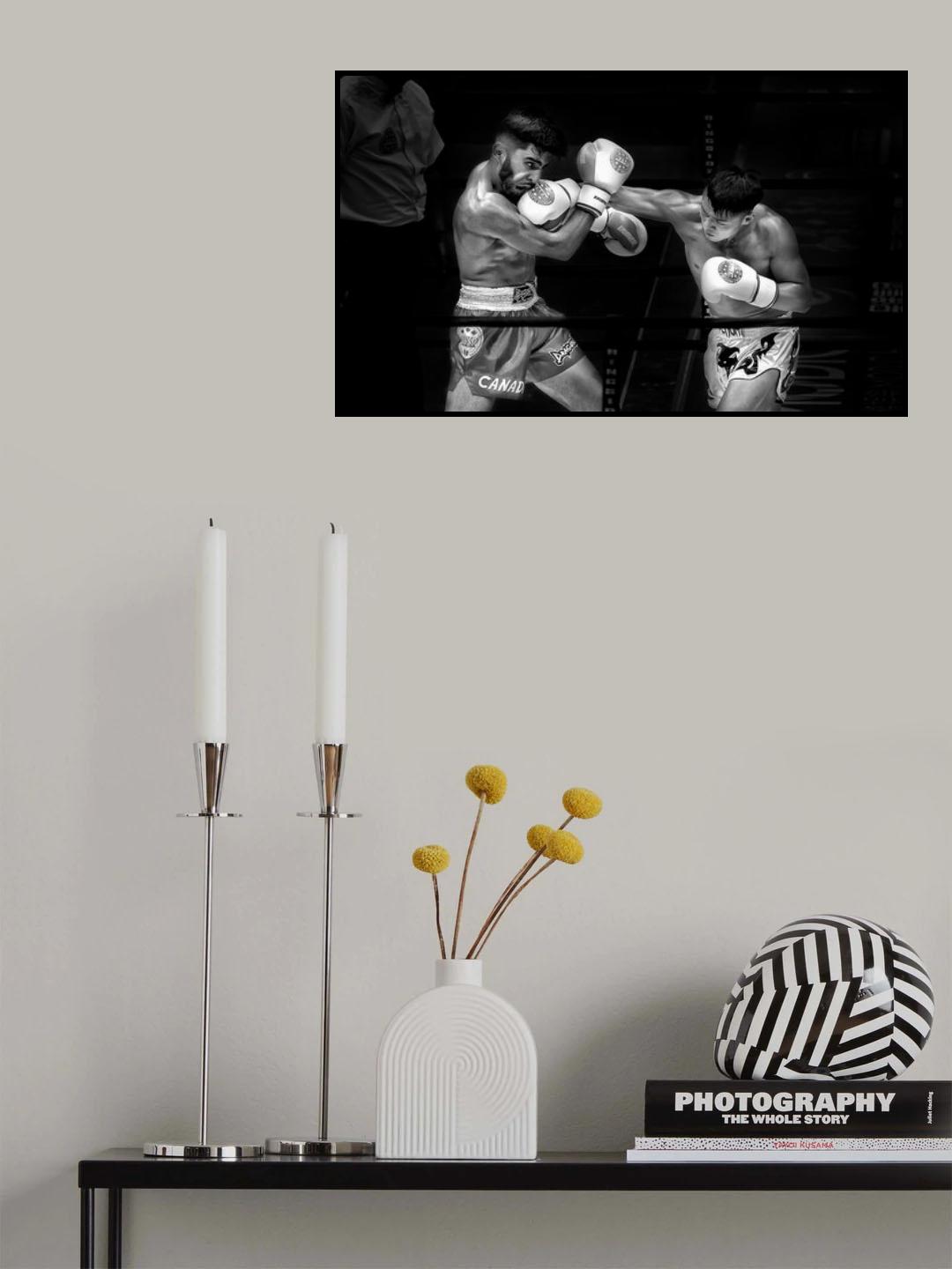 Right Straight Poster och Canvastavla