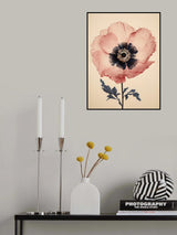 Pink Flowers 3 Poster och Canvastavla