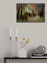 In the streets of Ootmarsum, the Netherlands Poster och Canvastavla