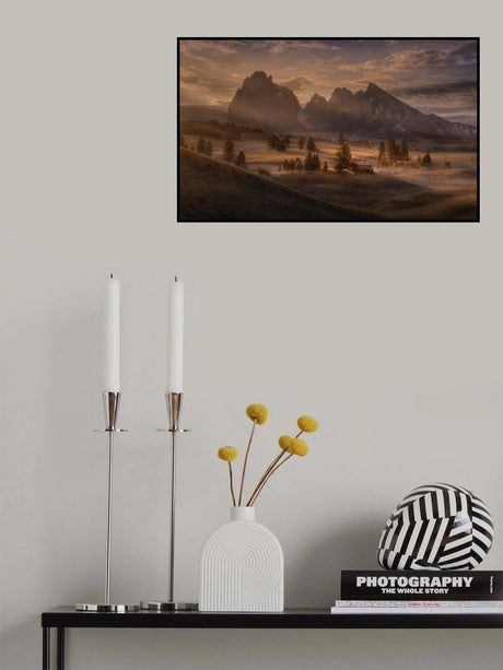 As the first rays melt the mists away Poster och Canvastavla