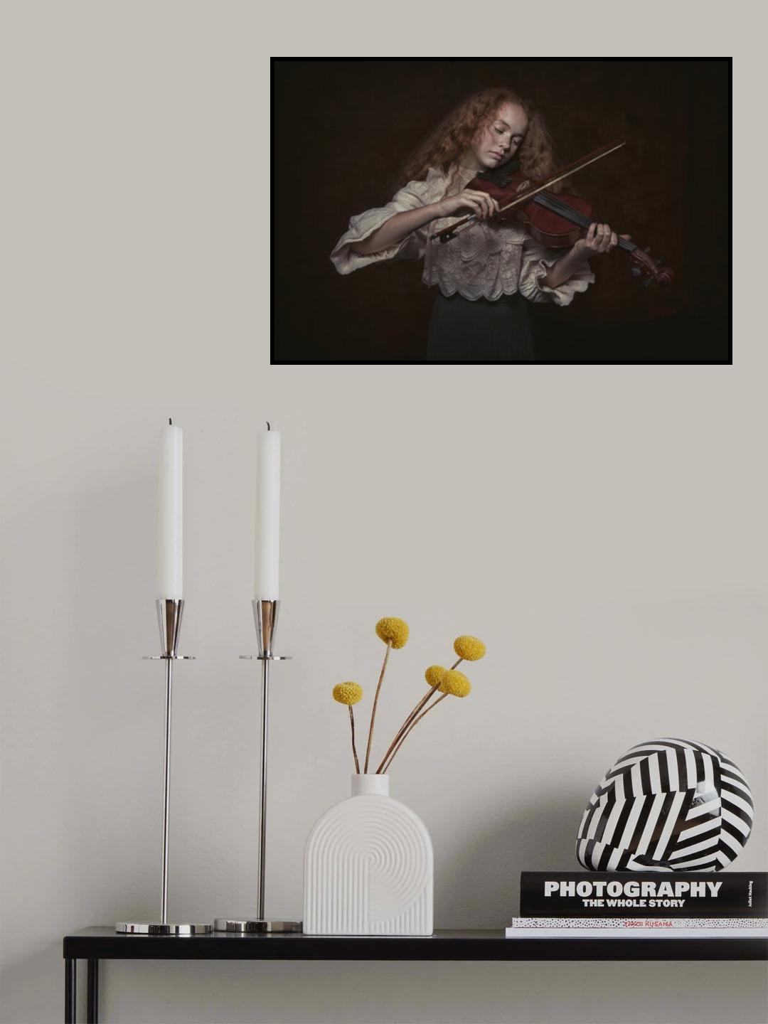 Violin girl Poster och Canvastavla