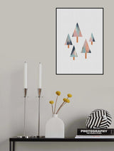 Pastel Trees Poster och Canvastavla