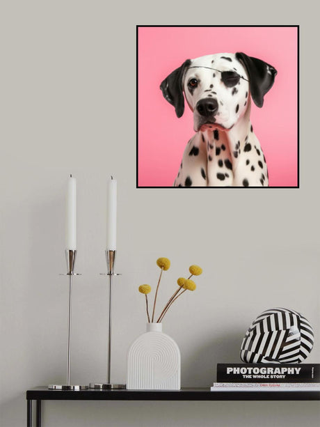 Pirate Dog Poster och Canvastavla