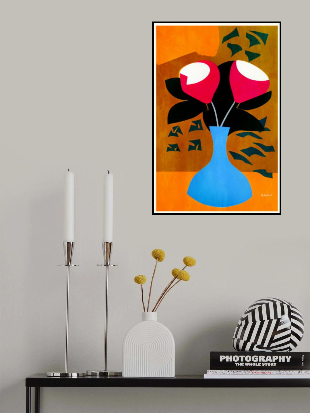 Marshmellow Strawberries Poster och Canvastavla