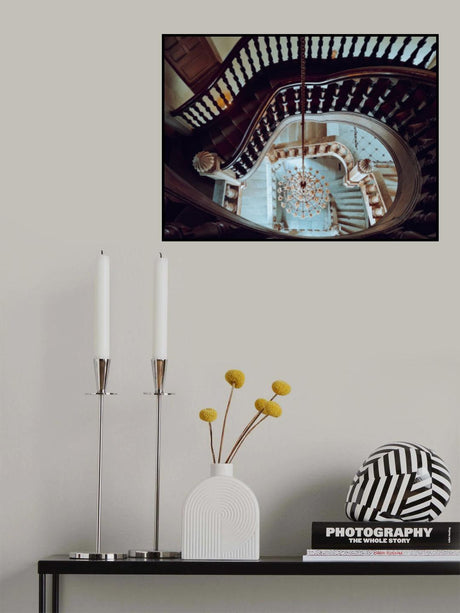 Baron Empain Palace Staircase Poster och Canvastavla