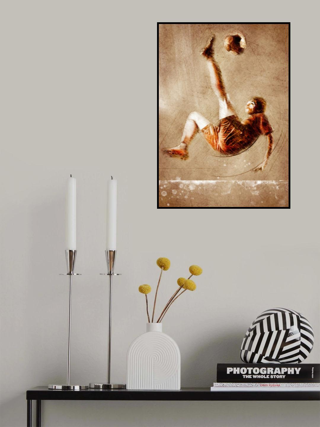 Football Soccer Sport Art 12 Poster och Canvastavla