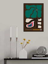 English Gardens Rainbow Brown Poster och Canvastavla